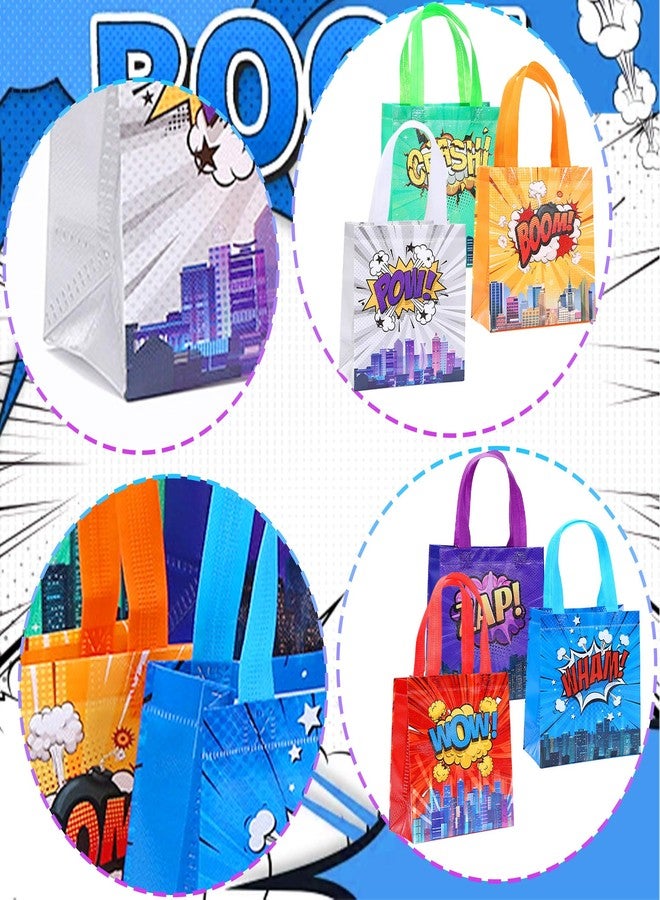 Roaring Good Time Hero Party Favor Goodie Bags12 PCS Hero Party Favors Bags Hero Birthday Decoration Favor Bags Boxes Party Candy Bags Car Goodie Gift Treat Bags Themed Birthday Party Supplies - Image 4